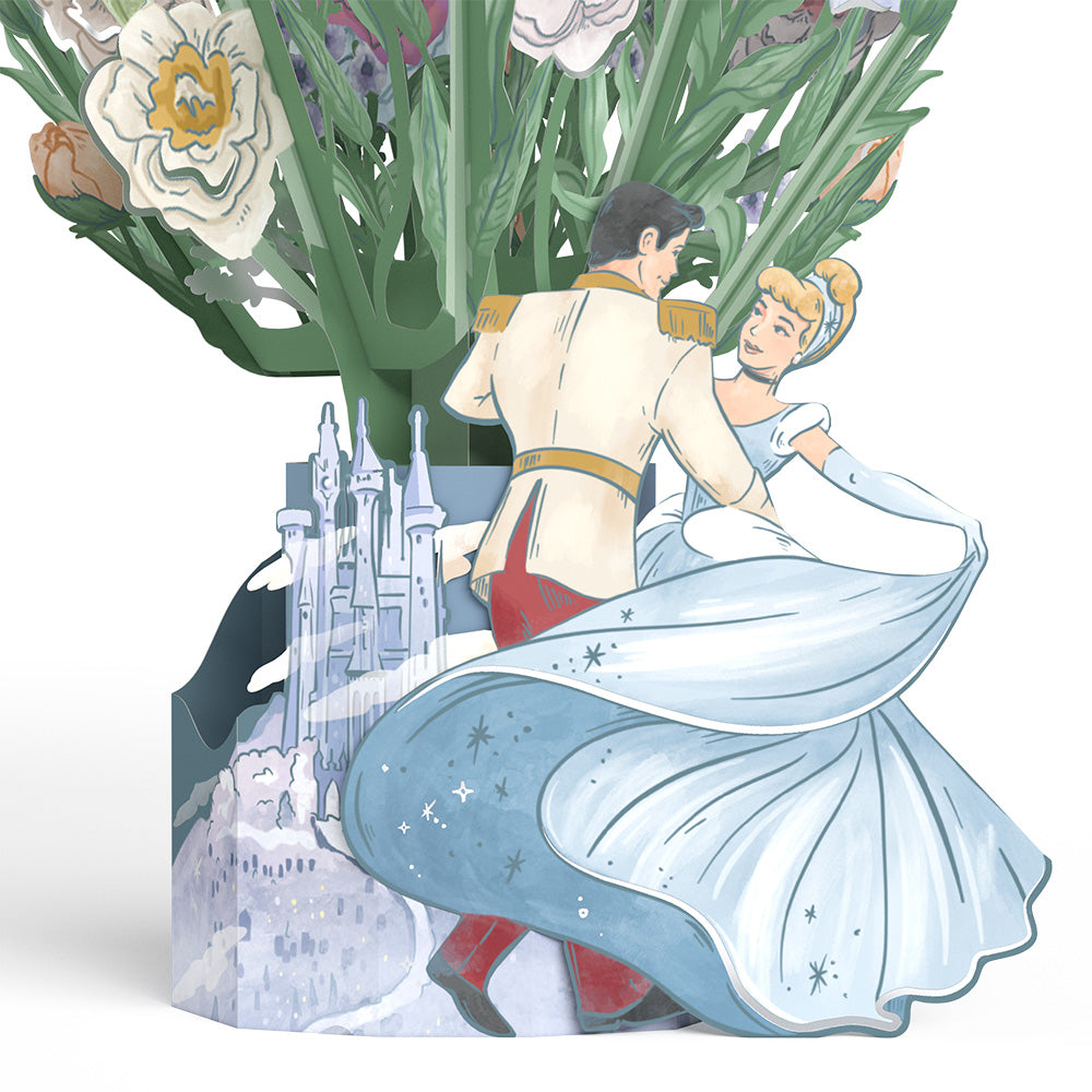 Disney’s Cinderella Pop-Up Card & Flower Buds Bouquet Bundle
