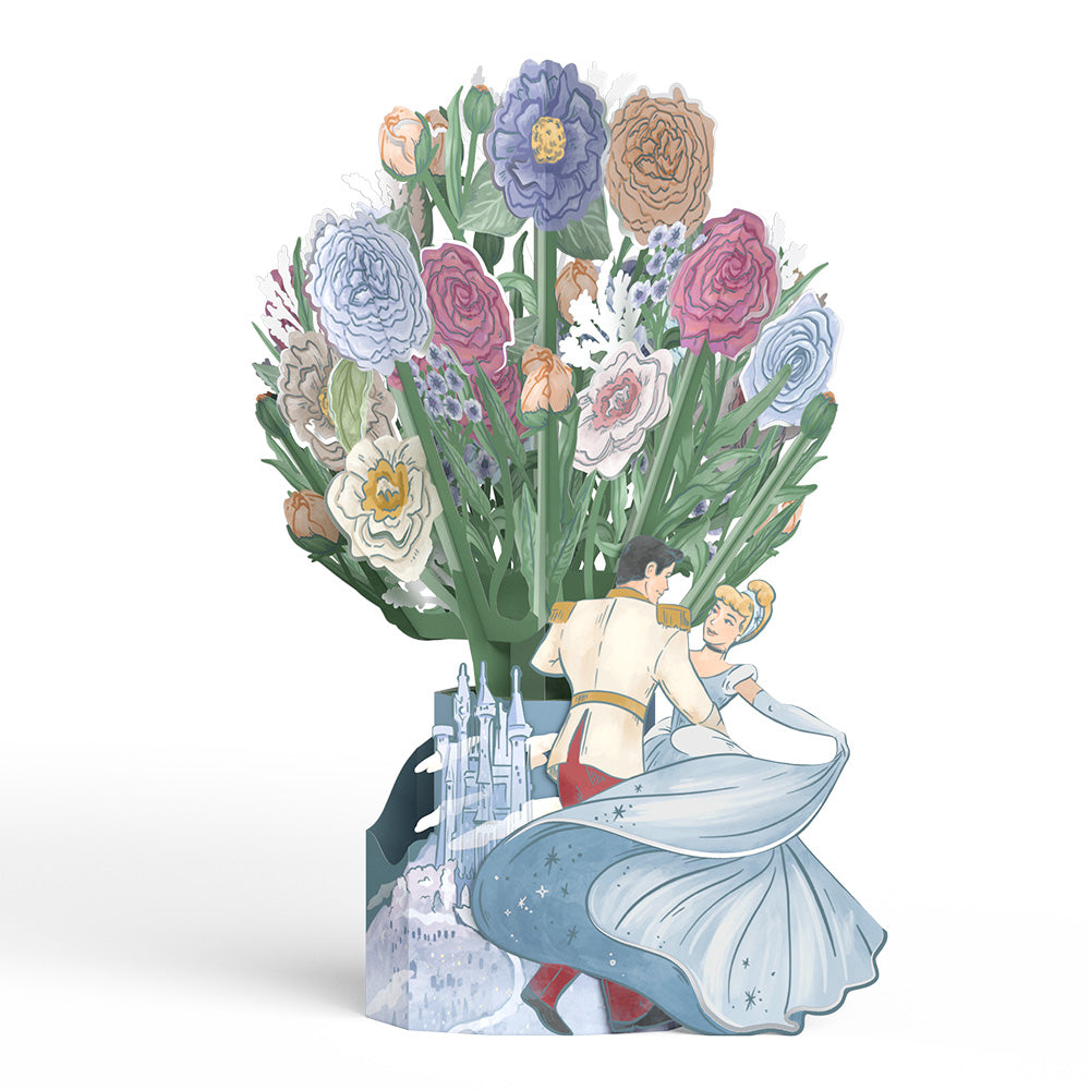 Disney’s Cinderella Pop-Up Card & Flower Buds Bouquet Bundle