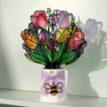 Vibrant Tulip Suncatcher Bouquet