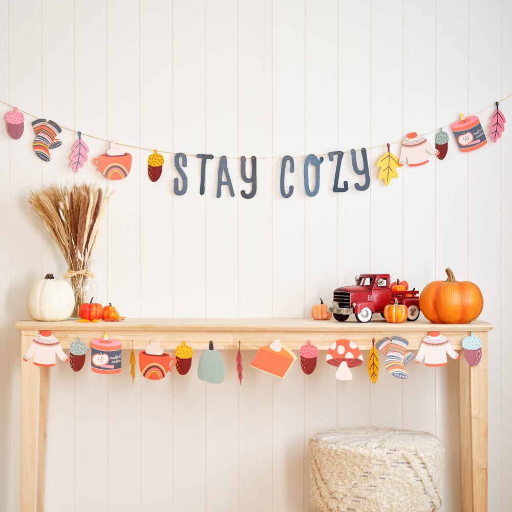 Stay Cozy Fall Garlands 8ft (2-pack)