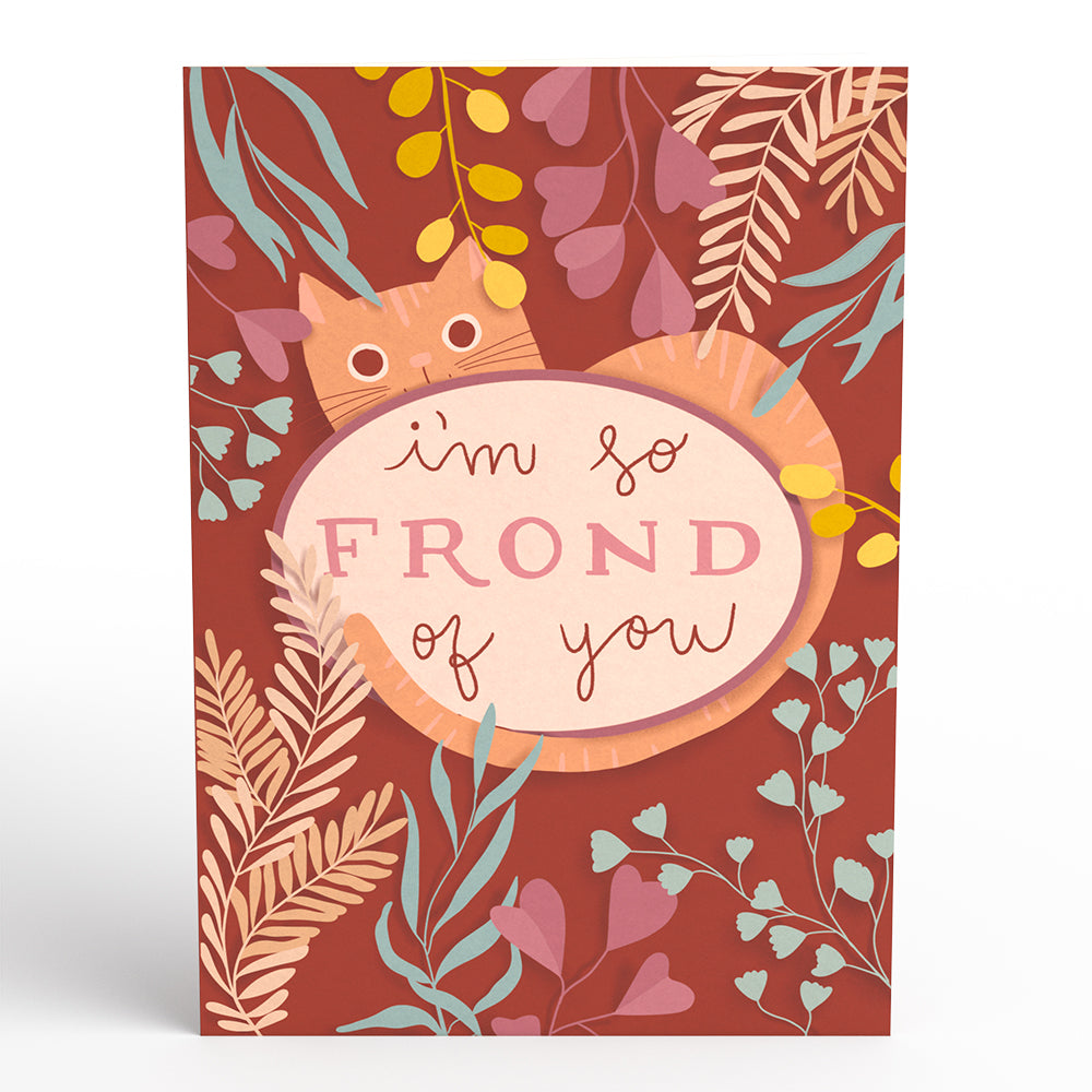 So Frond of You Card with Mini Bouquet