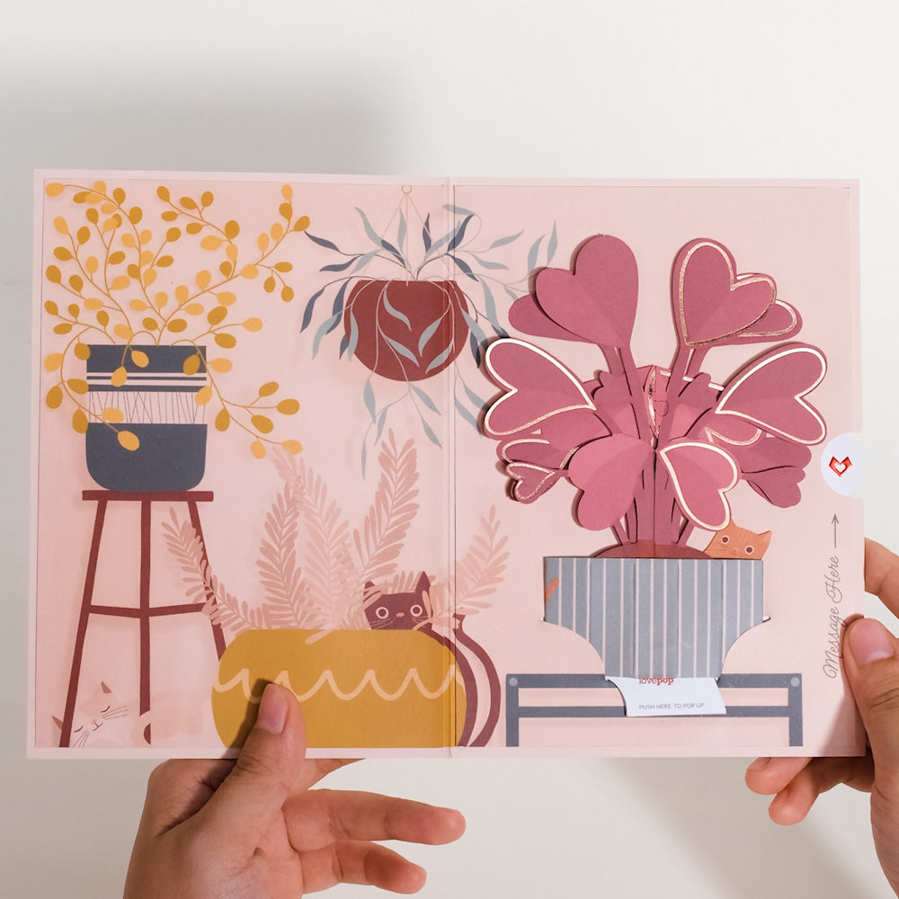 So Frond of You Card with Mini Bouquet