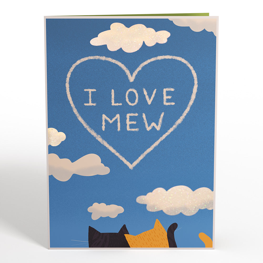 I Love Mew Cats Pop-Up Card