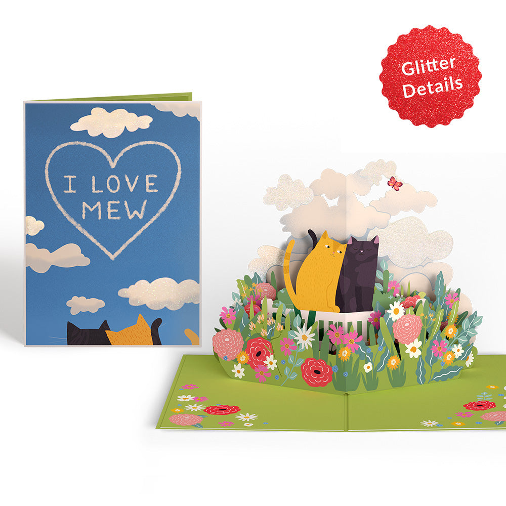 I Love Mew Cats Pop-Up Card