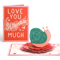 Love You Slow Much Snail Pop-Up Card