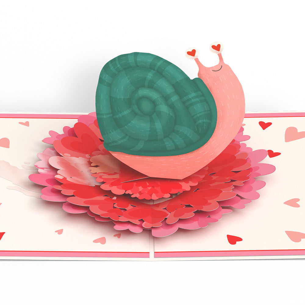 Love You Slow Much Snail Pop-Up Card