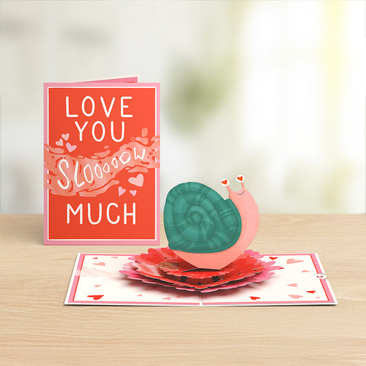 Love You Slow Much Snail Pop-Up Card