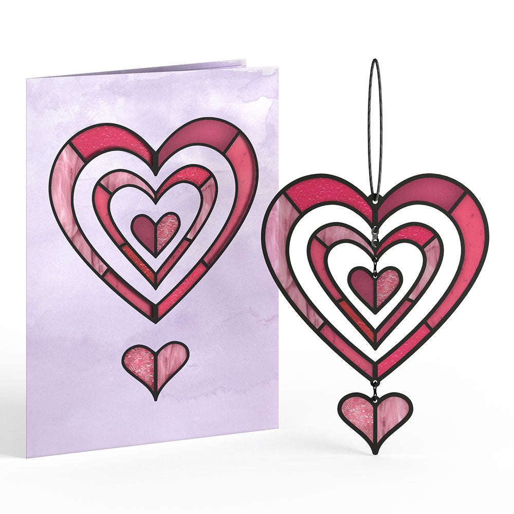 Radiant Love Suncatcher Card & Bouquet Bundle