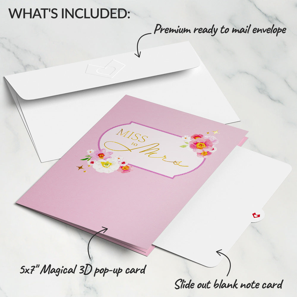 Miss to Mrs. Pop-Up Card