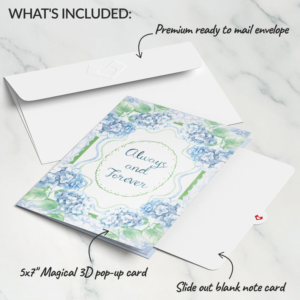 Always and Forever Swans Pop-Up Card