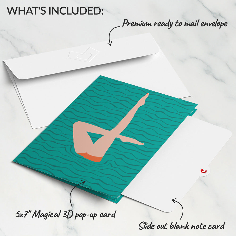 Better Together Artistic Swimmers Pop-Up Card