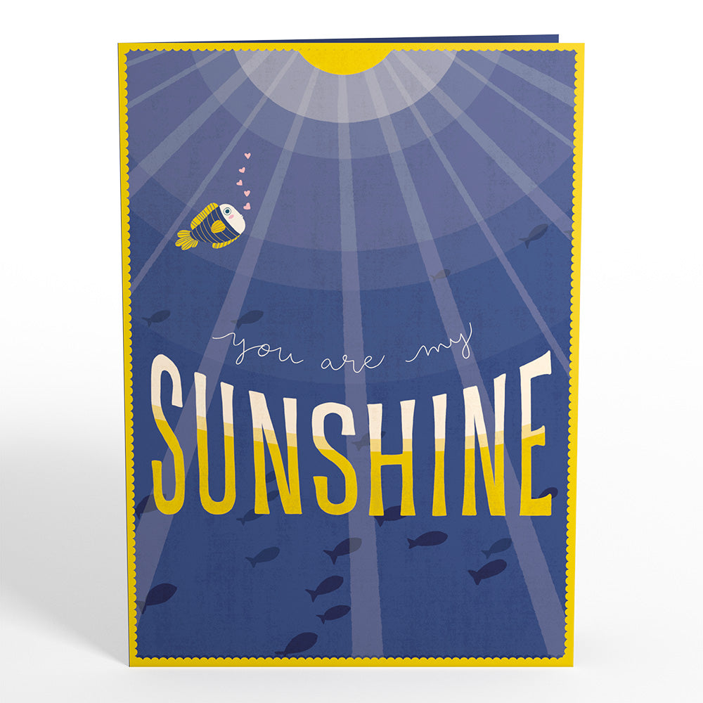 You Are My Sunshine Anglerfish Pop-Up Card