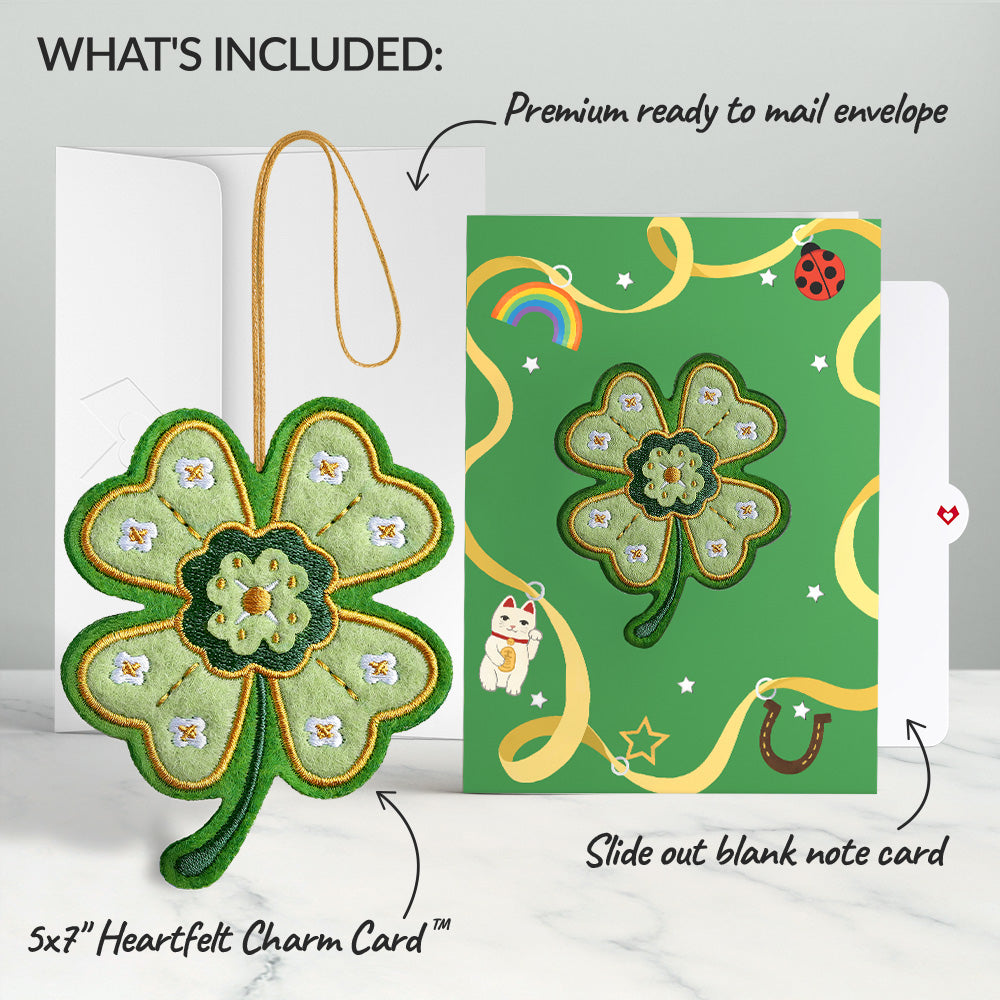 Lucky Clover HeartFelt Charm Card™ – Lovepop