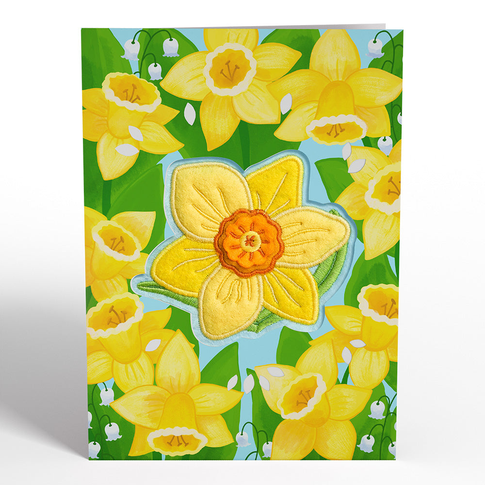 Sunny Daffodil HeartFelt Charm Card™