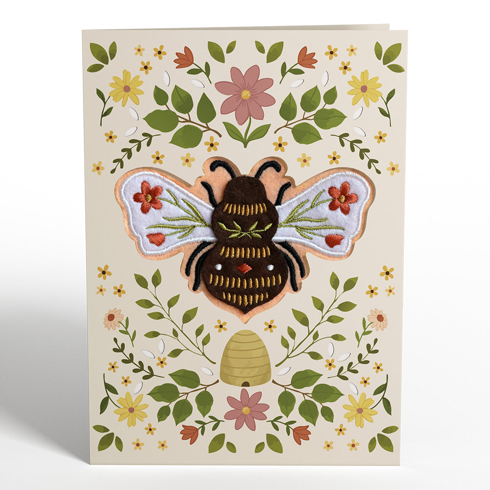Botanical Bee HeartFelt Charm Card™