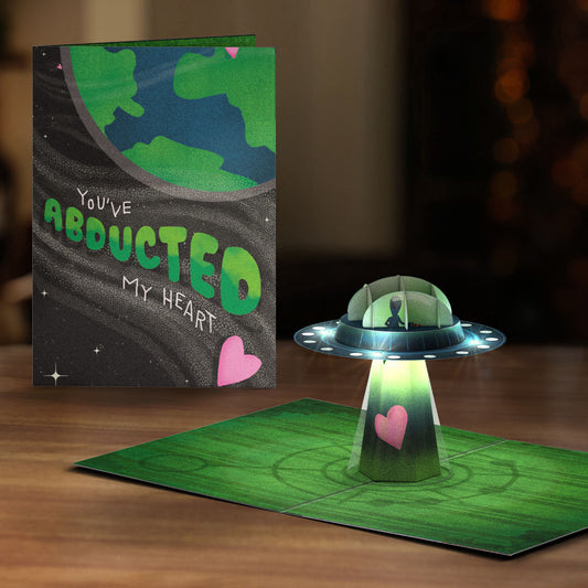 You've Abducted My Heart Light-Up Pop-Up Card