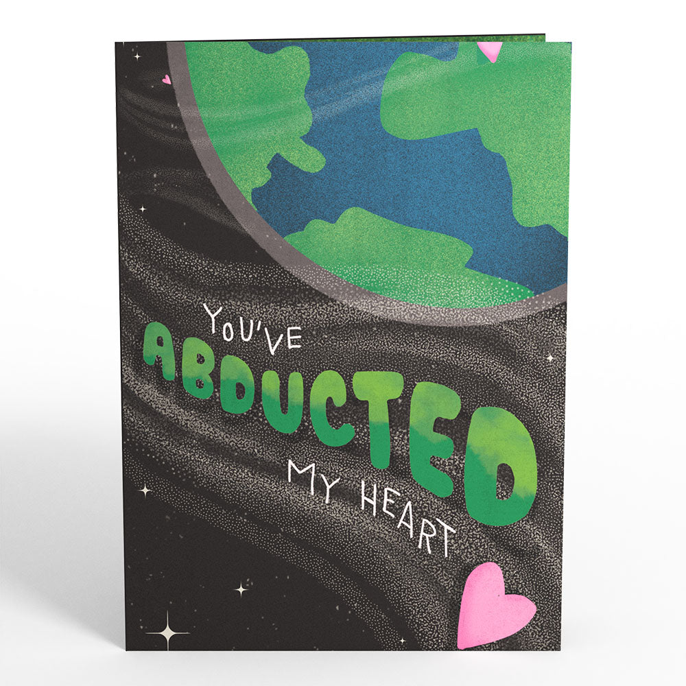 You've Abducted My Heart Light-Up Pop-Up Card