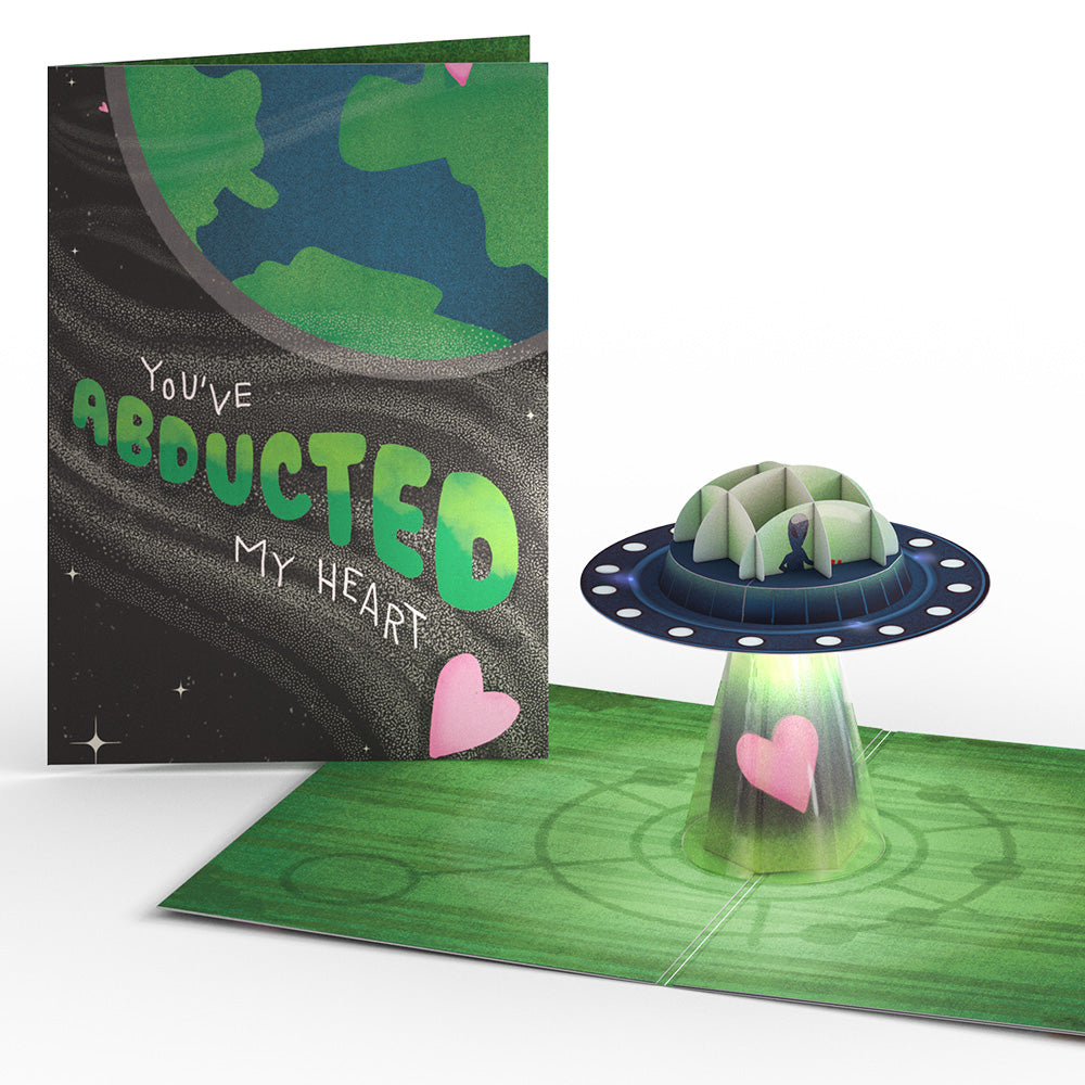 You've Abducted My Heart Light-Up Pop-Up Card