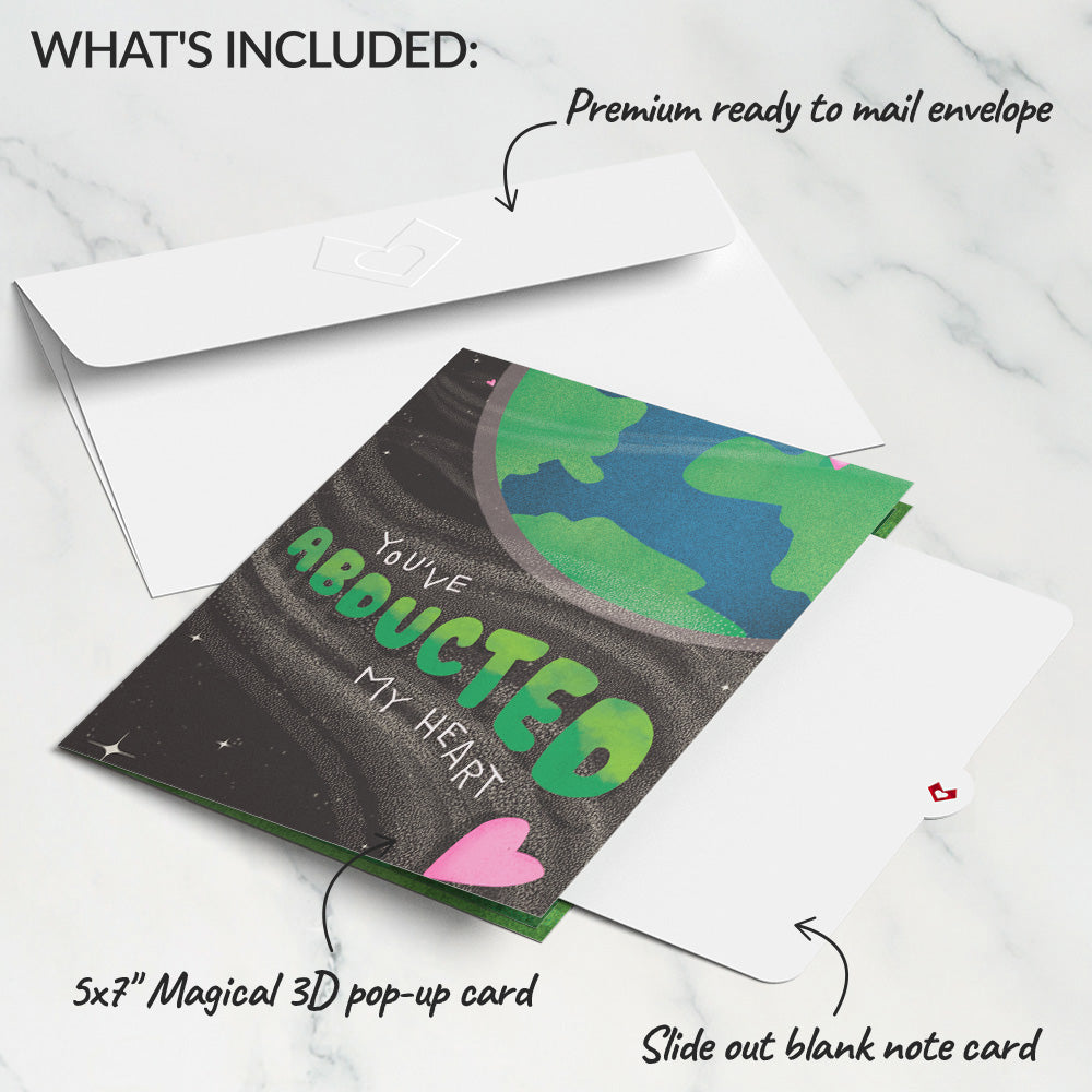 You've Abducted My Heart Light-Up Pop-Up Card