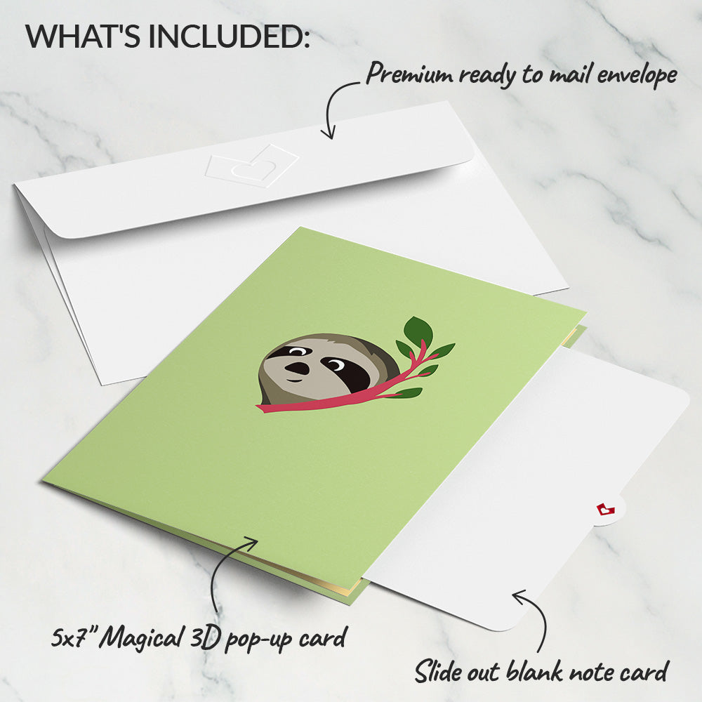 Tree Top Sloths Pop-Up Card