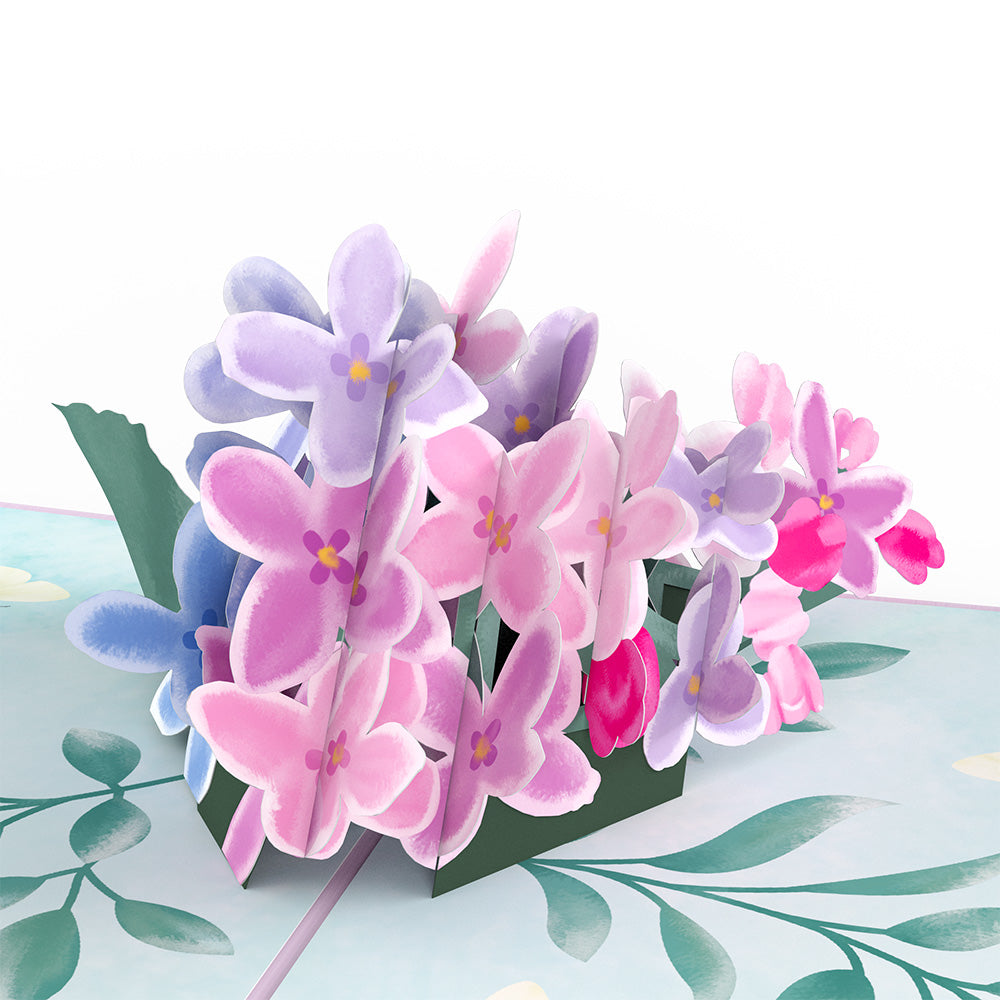 Purple Lilacs Pop-up Card