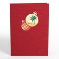 Beach Santa Pop-Up Card