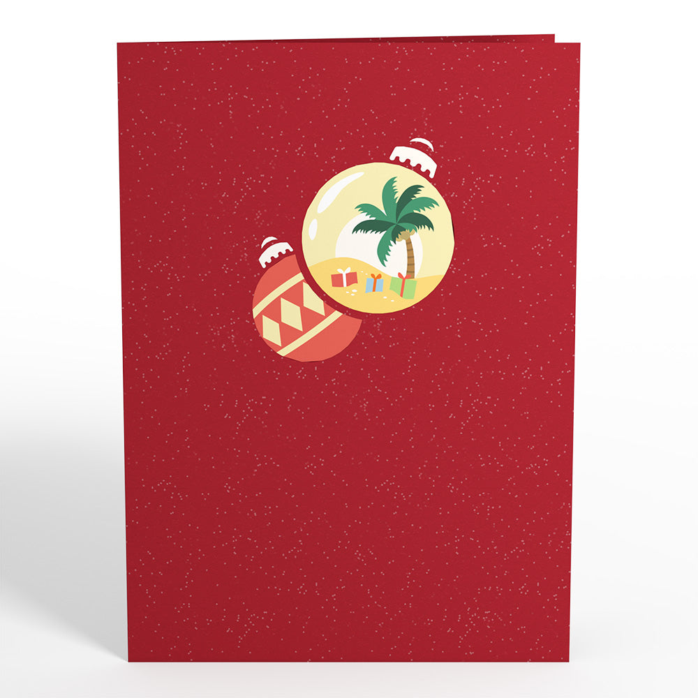 Beach Santa Pop-Up Card