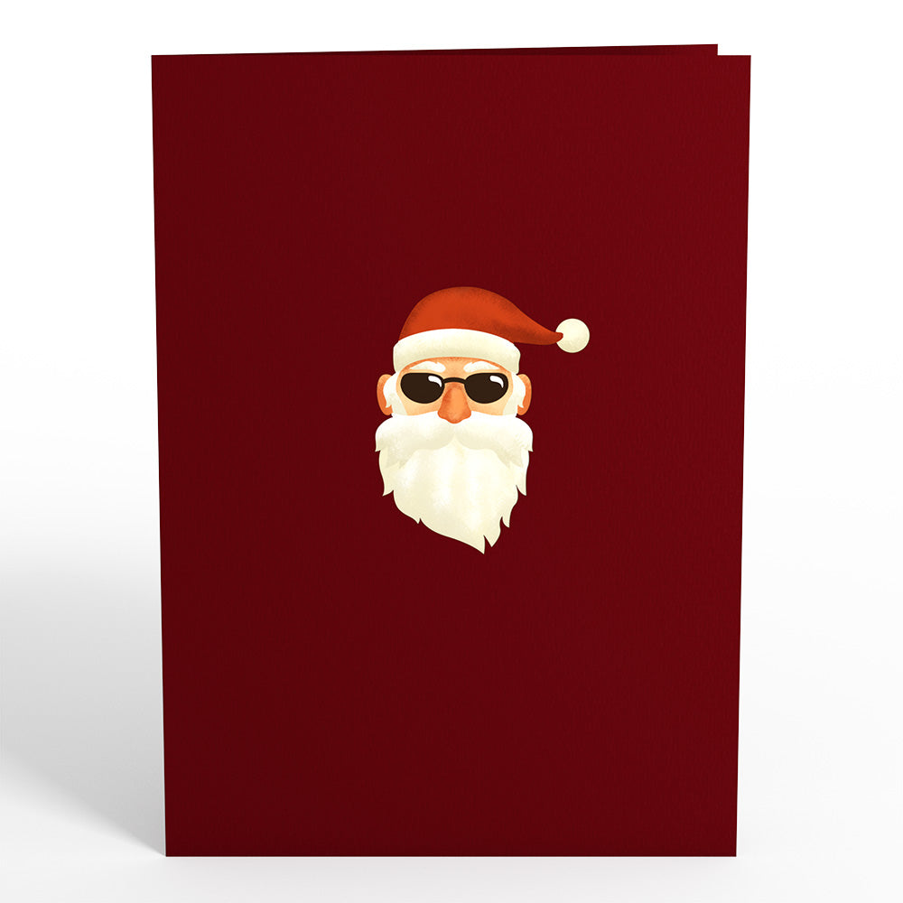 Santa Motorcycle Pop-Up Card