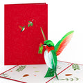Winter Hummingbird Pop-Up Card