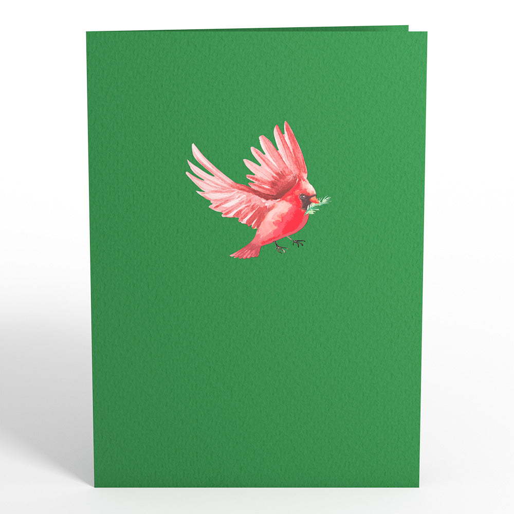 Cardinal Birdhouse Pop-Up Card