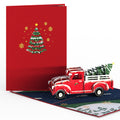 Classic Christmas Truck Pop-Up Card