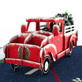Classic Christmas Truck Pop-Up Card