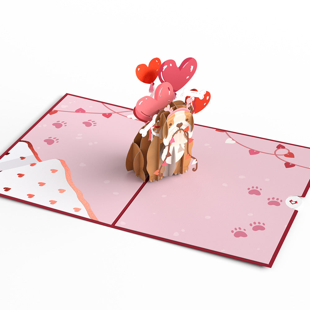 Love Dog Pop-Up Card