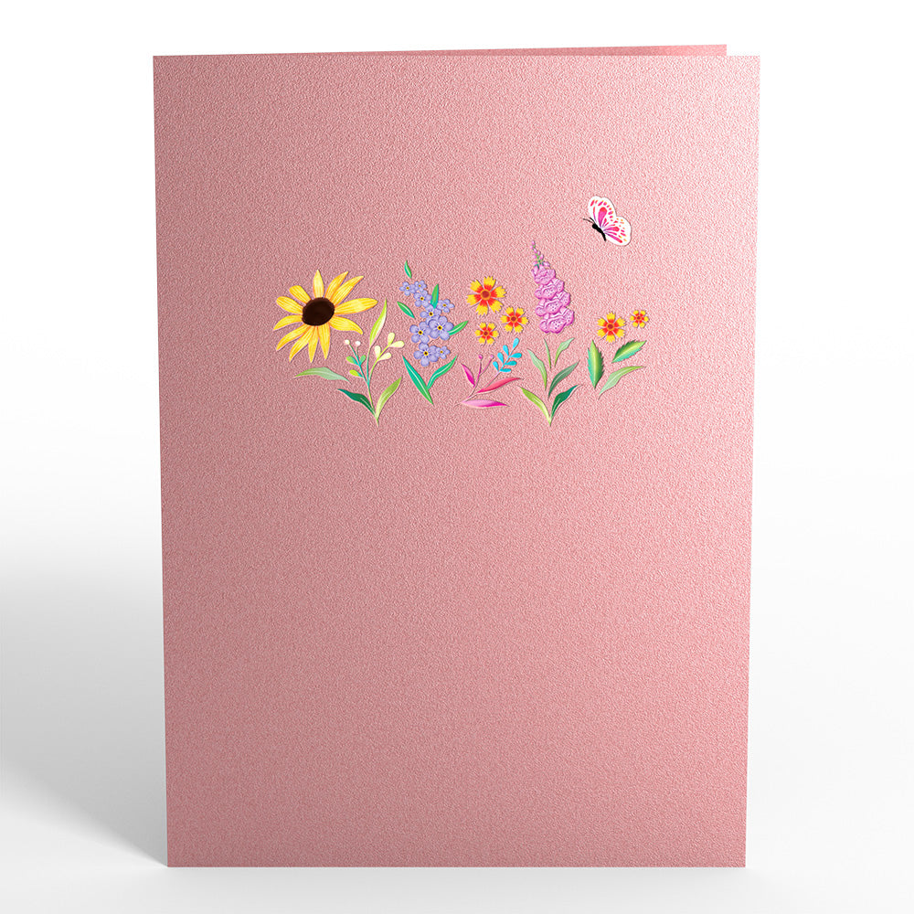 Summer Blossoms Basket Pop-Up Card