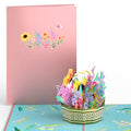 Summer Blossoms Basket Pop-Up Card