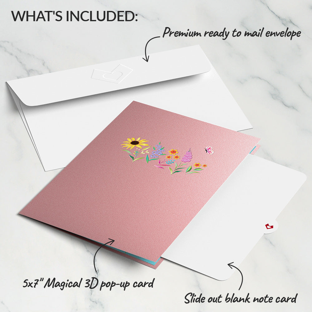 Summer Blossoms Basket Pop-Up Card