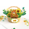 Spring Bear Basket Pop-Up Card