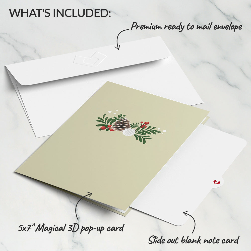 Warm Winter Candles Pop-Up Card