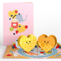 Sweet Heart Waffles Pop-Up Card