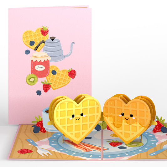 Sweet Heart Waffles Pop-Up Card