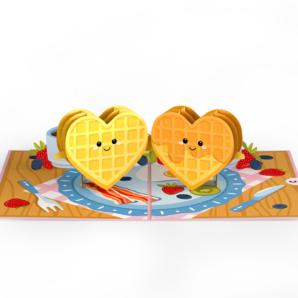 Sweet Heart Waffles Pop-Up Card