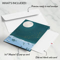 Winter Night Santa Sleigh Pop-Up Card