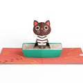 Mischievous Cat Pop-Up Card
