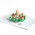 Festive Winter Candle Pop-Up Card