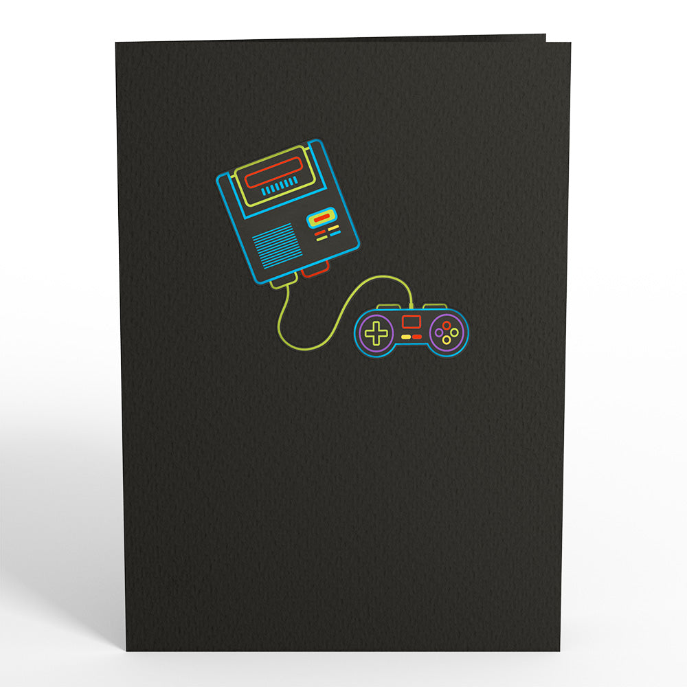 Video Gamer Pop-Up Card