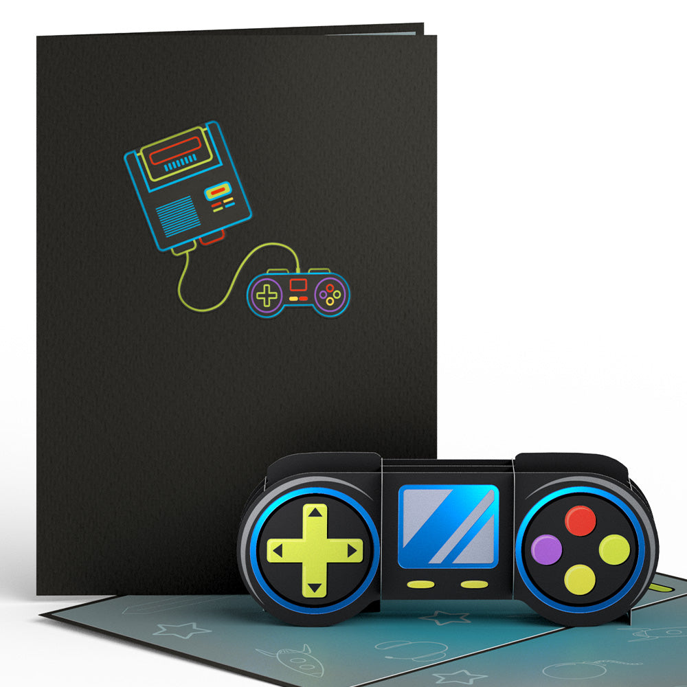 Video Gamer Pop-Up Card