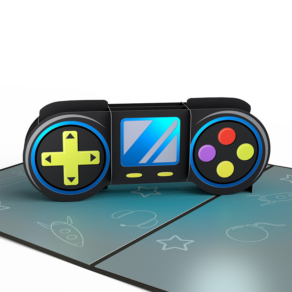 Video Gamer Pop-Up Card