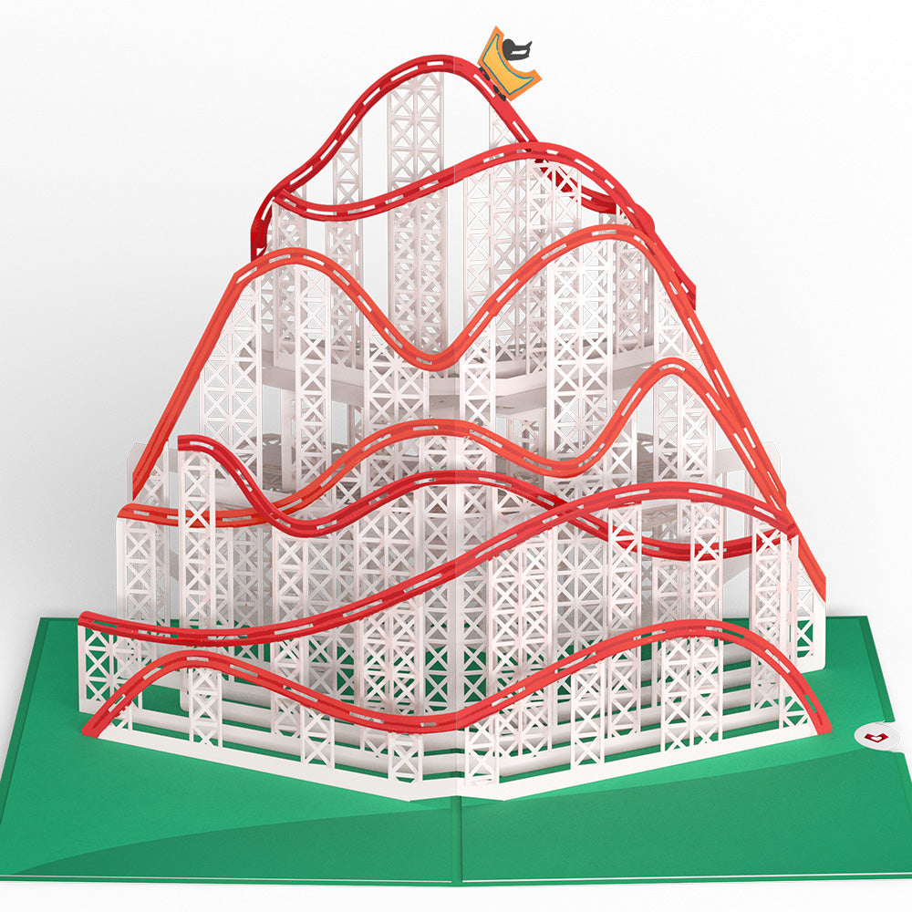 Roller Coaster Pop-Up Card