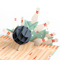 Retro Bowling Pop-Up Card