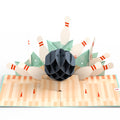 Retro Bowling Pop-Up Card